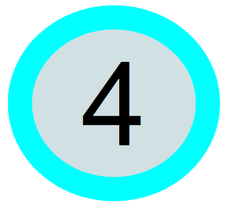 Blue Fourth Grade Button